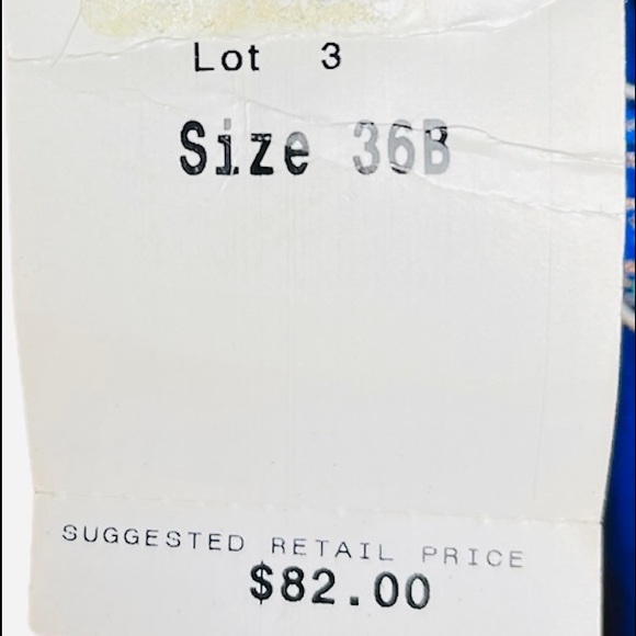 New! Vintage Roxanne Bra-Sized Saphire V Surplice One Piece Swimsuit | Size 36B - Picture 5 of 5